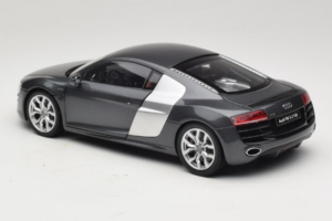 Audi R8 5.2 FSI Quattro Daytona Grey Kyosho 1:18 09216DG Métal Moulé — image 6 sur 7