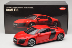 Audi R8 Rouge Kyosho 1:18 09213R Métal Moulé — image 8 sur 8