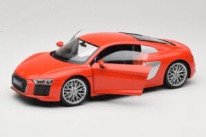 Audi R8 V10 Rouge Welly 1:18 18052W Métal Moulé — image 2 sur 8