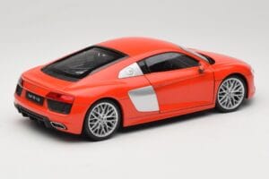 Audi R8 V10 Rouge Welly 1:18 18052W Métal Moulé — image 3 sur 8