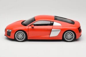 Audi R8 V10 Rouge Welly 1:18 18052W Métal Moulé — image 4 sur 8