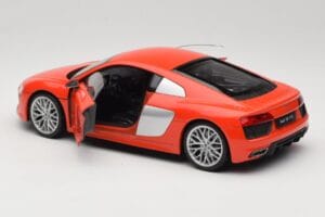 Audi R8 V10 Rouge Welly 1:18 18052W Métal Moulé — image 5 sur 8