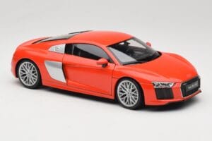Audi R8 V10 Rouge Welly 1:18 18052W Métal Moulé — image 6 sur 8