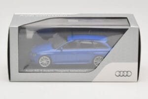 Audi RS4 B8 Avant Nogaro Blue Sélection de Noël 2014 Minichamps 1:43 AUDI003 Métal Moulé — image 4 sur 4