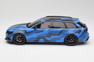 Audi RS6 C7 Avant GMK Bleu & Noir GT Spirit 1:18 GT799 Résine — image 3 sur 6