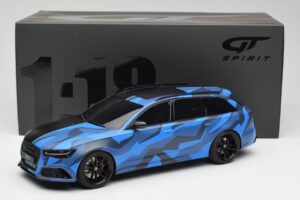Audi RS6 C7 Avant GMK Bleu & Noir GT Spirit 1:18 GT799 Résine — image 6 sur 6