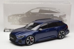 Audi RS6 C8 Avant Blue Metallic Minichamps 1:18 155018011 Métal Moulé — image 6 sur 6