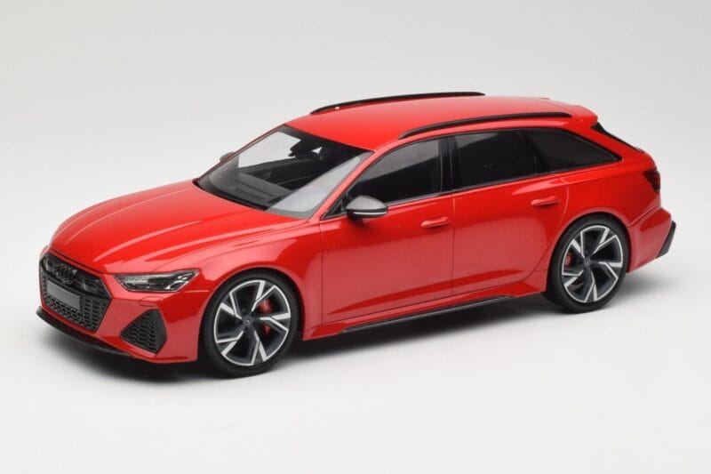 Audi RS6 C8 Avant Red Metallic Minichamps 1:18 155018010 Métal Moulé