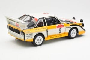 Audi Sport Quattro S1 #5 W. Rohrl / C. Geistdorfer Rally Sanremo Winner 1985 AUTOart 1:18 88503 Composite — image 3 sur 8