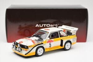 Audi Sport Quattro S1 #5 W. Rohrl / C. Geistdorfer Rally Sanremo Winner 1985 AUTOart 1:18 88503 Composite — image 8 sur 8