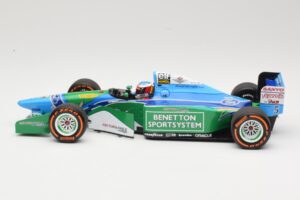 Benetton Ford B194 #5 M. Schumacher Demonstration Run Belgian GP 2017 Minichamps 1:18 510941705 Métal Moulé — image 3 sur 6