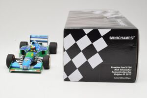 Benetton Ford B194 #5 M. Schumacher Demonstration Run Belgian GP 2017 Minichamps 1:18 510941705 Métal Moulé — image 6 sur 6