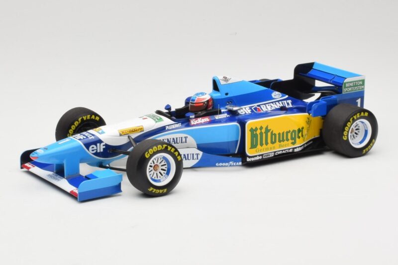 Benetton Renault B195 #1 M. Schumacher Winner Pacific GP F1 World Champion 1995 Minichamps 1:18 510953301 Métal Moulé