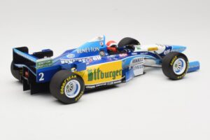 Benetton Renault B195 #2 J. Herbert Winner British GP 1995 Minichamps 1:18 110950802 Métal Moulé — image 2 sur 6