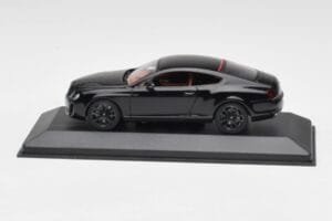 Bentley Continental GT Noir Avec Jantes Noires Minichamps 1:43 BENTLEY002 Métal Moulé