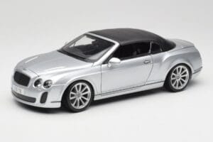 Bentley Continental Supersports Cabriolet 1ère Génération Argent Bburago 1:18 18-11037S Métal Moulé