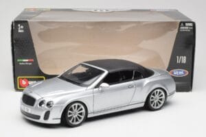 Bentley Continental Supersports Cabriolet 1ère Génération Argent Bburago 1:18 18-11037S Métal Moulé — image 8 sur 8