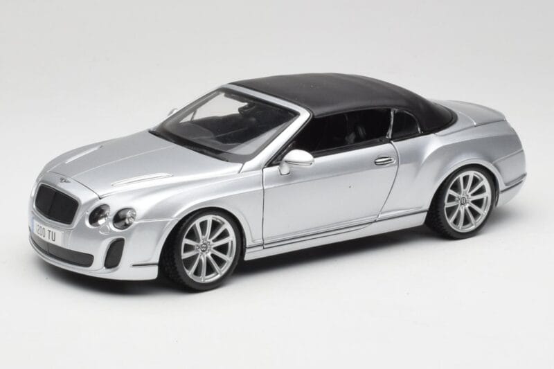 Bentley Continental Supersports Cabriolet 1ère Génération Argent Bburago 1:18 18-11037S Métal Moulé