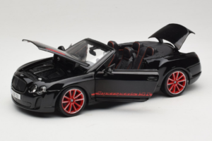Bentley Continental Supersports ISR Cabriolet Noir Avec Jantes Rouges Bburago 1:18 18-11035 Métal Moulé — image 2 sur 8