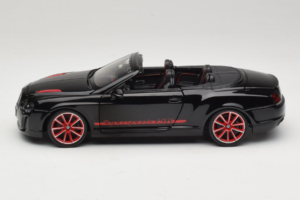 Bentley Continental Supersports ISR Cabriolet Noir Avec Jantes Rouges Bburago 1:18 18-11035 Métal Moulé — image 4 sur 8