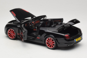 Bentley Continental Supersports ISR Cabriolet Noir Avec Jantes Rouges Bburago 1:18 18-11035 Métal Moulé — image 5 sur 8
