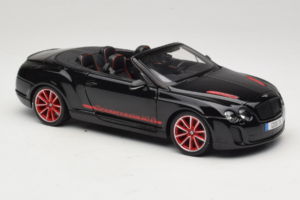 Bentley Continental Supersports ISR Cabriolet Noir Avec Jantes Rouges Bburago 1:18 18-11035 Métal Moulé — image 6 sur 8