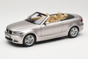 BMW 1 Series E88 Cabriolet Mineral Silver Metallic Kyosho 1:18 80430427020 Métal Moulé