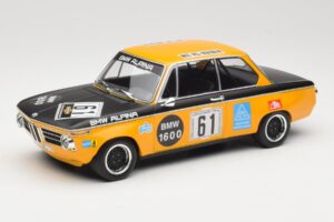 BMW 1600-2 BMW Alpina #61 R. Herzog / N. Lauda DNF 6 Hours Nurburgring 1970 Minichamps 1:18 155702661 Métal Moulé