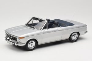 BMW 1600 Cabriolet Argent Minichamps 1:18 80430145819 Métal Moulé