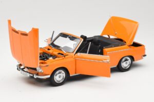 BMW 1600 E10 Cabriolet Orange Minichamps 1:18 100021030 Métal Moulé — image 2 sur 8