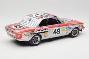 BMW 2800 CS E9 #49 Team Schnitzer G. Herzog / H. Heyer 24 Hours of Spa 1972 Minichamps 1:18 155722749 Métal Moulé — image 2 sur 6