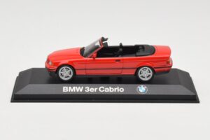 BMW 3 Series E30 Cabriolet Rouge Minichamps 1:43 80429421500 Métal Moulé