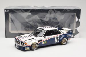 BMW 3.0 CSL E9 Garage Du Bac #76 P. Depnic / H. Coulon 24 Hours of Le Mans 1977 Minichamps 1:18 155772576 Métal Moulé — image 6 sur 6