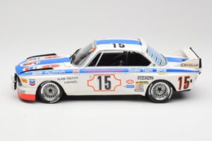 BMW 3.0 CSL E9 #15 BMW Alpina J. Peltier / H. Menzel 24 Hours of Spa 1973 Minichamps 1:18 155732695 Métal Moulé — image 3 sur 6
