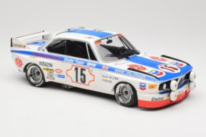 BMW 3.0 CSL E9 #15 BMW Alpina J. Peltier / H. Menzel 24 Hours of Spa 1973 Minichamps 1:18 155732695 Métal Moulé — image 4 sur 6