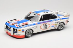 BMW 3.0 CSL E9 #15 BMW Alpina J. Peltier / H. Menzel 24 Hours of Spa 1973 Minichamps 1:18 155732695 Métal Moulé
