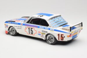 BMW 3.0 CSL E9 #15 BMW Alpina J. Peltier / H. Menzel 24 Hours of Spa 1973 Minichamps 1:18 155732695 Métal Moulé — image 5 sur 6