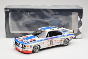BMW 3.0 CSL E9 #15 BMW Alpina J. Peltier / H. Menzel 24 Hours of Spa 1973 Minichamps 1:18 155732695 Métal Moulé — image 6 sur 6