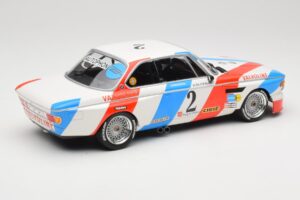BMW 3.0 CSL E9 #2 Luigi Racing A. de Fierlant / P. Xhenceval Winners 24 Hours of Spa 1975 Minichamps 1:18 155752602 Métal Mou — image 2 sur 6