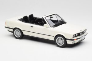 BMW 325i E30 Cabriolet Alpine Blanc Norev 1:18 183213 Métal Moulé — image 4 sur 6