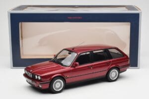 BMW 325i E30 Touring Rouge Metallic Norev 1:18 183218 Métal Moulé — image 6 sur 6