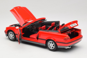 BMW 325i E36 Cabriolet Rouge Maisto 1:18 50229 Métal Moulé — image 5 sur 8