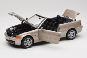 BMW 328i E46 Cabriolet Sand Beige Metallic Kyosho 1:18 80430009756 Métal Moulé — image 2 sur 9