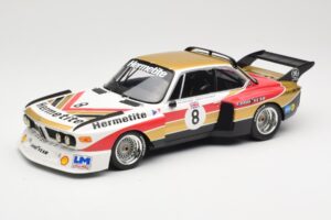 BMW 3.5 CSL E9 Hermetite #8 J. Fitzpatrick / T. Walkinshaw 1000 km Nurburgring 1976 Minichamps 1:18 155762608 Métal Moulé