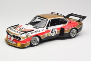 BMW 3.5 CSL E9 #45 Hermetite T. Walkinshaw / J. Fitzpatrick 24 Hours of Le Mans 1976 Minichamps 1:18 155762645 Métal Moulé