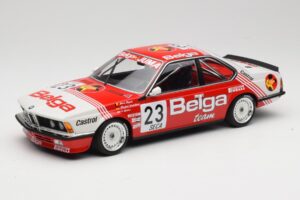 BMW 635 CSi E24 Belga Juma Racing M. Winkelhock / T. Regout 24 Hours of Spa 1985 Minichamps 1:18 155852523 Métal Moulé