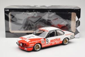 BMW 635 CSi E24 #9 Hollinger / P. Giroix Garage du Bac 24 Hours of Spa 1984 Minichamps 1:18 155842509 Métal Moulé — image 6 sur 6
