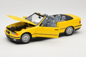BMW 3 Series E36 Cabriolet Jaune UT Models 1:18 BMW007 Métal Moulé — image 2 sur 8