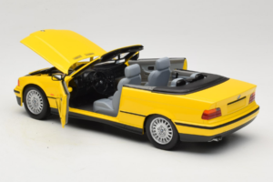BMW 3 Series E36 Cabriolet Jaune UT Models 1:18 BMW007 Métal Moulé — image 5 sur 8