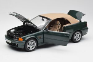 BMW 3 E46 Cabriolet Vert Kyosho 1:18 80430009757 Métal Moulé — image 2 sur 8